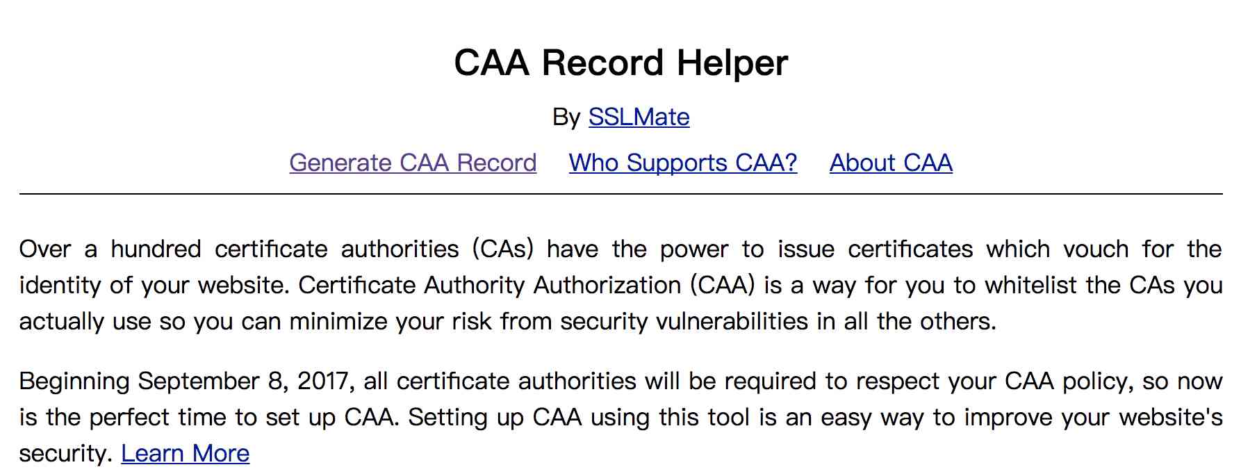 如何添加 CAA 解析-李楠的主页